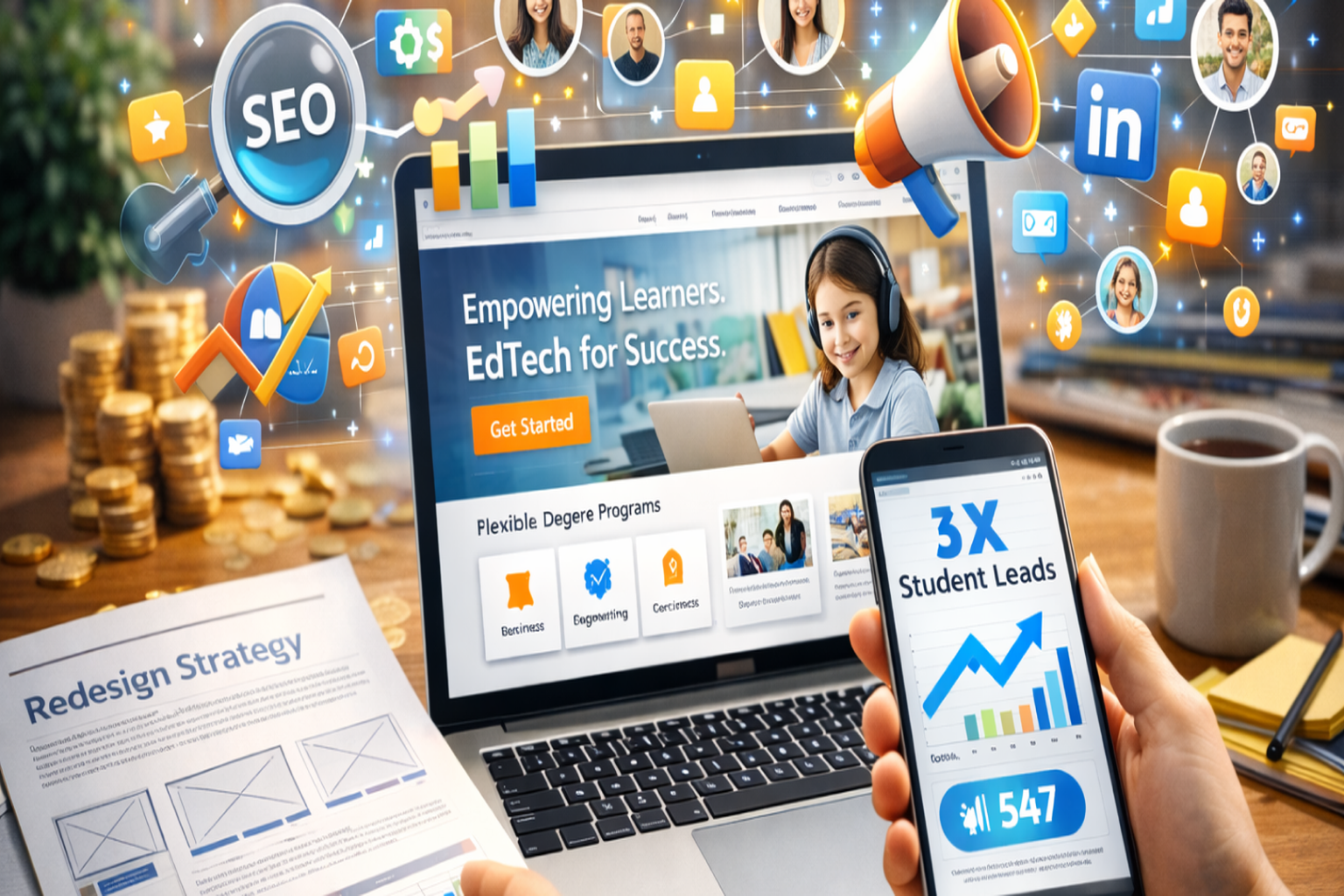 How SEO and Social Media Drive 3x More Student Leads for EdTech
