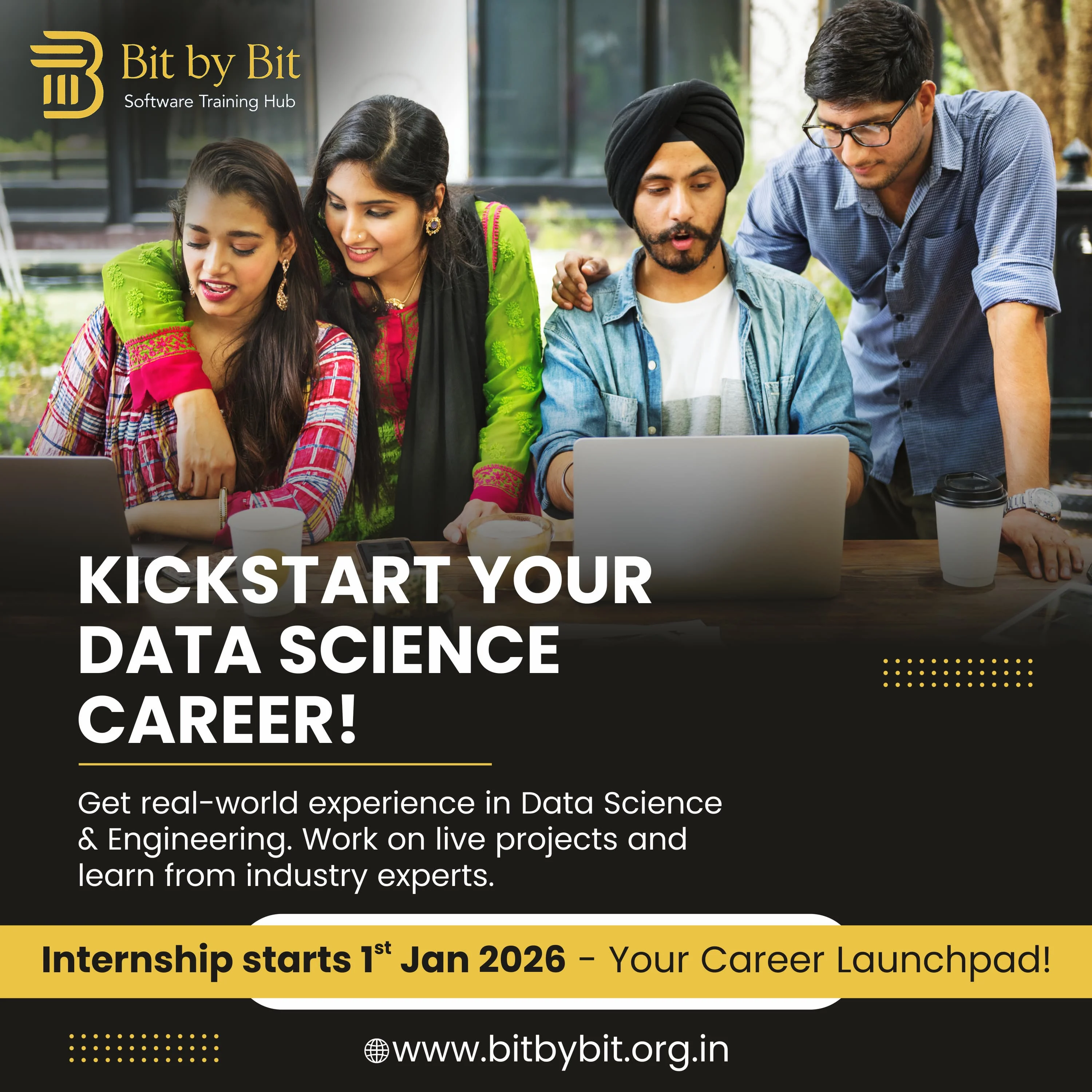 IT training promotion creative for Bit by Bit
