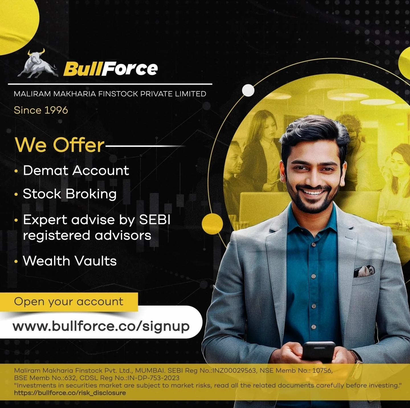Social media marketing post for BullForce
