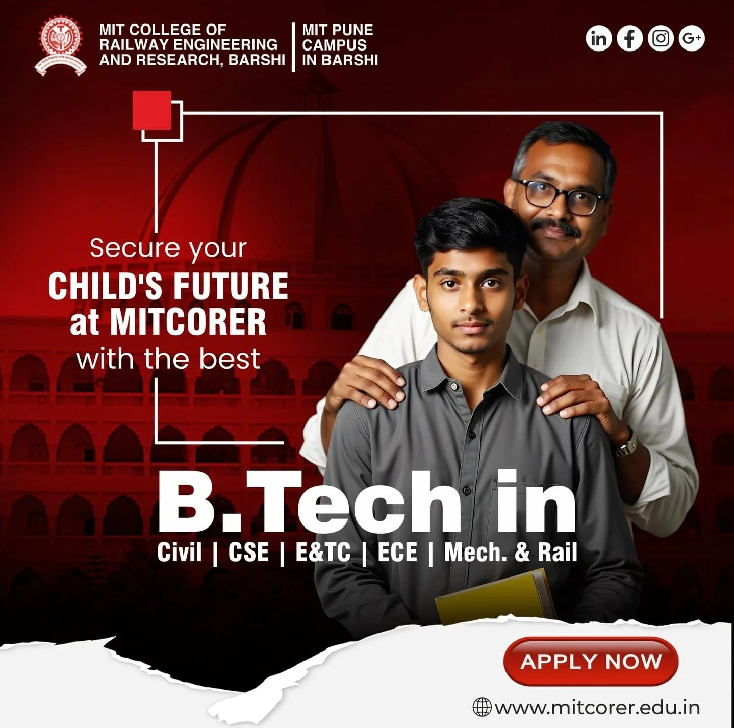 Education social media creative for MIT
